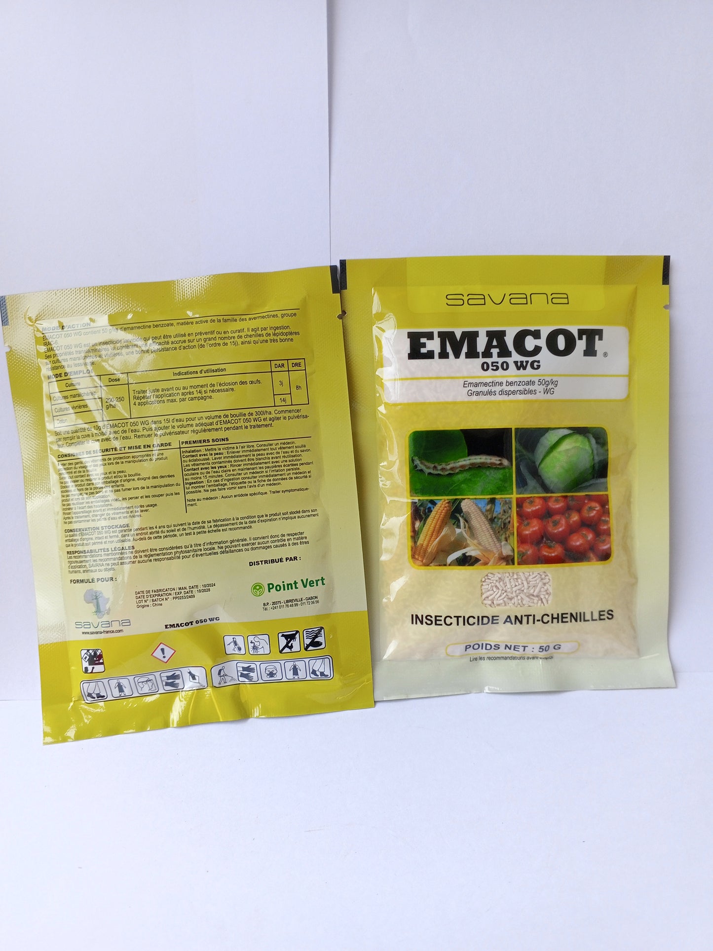 Insecticide et fongicide en sachet